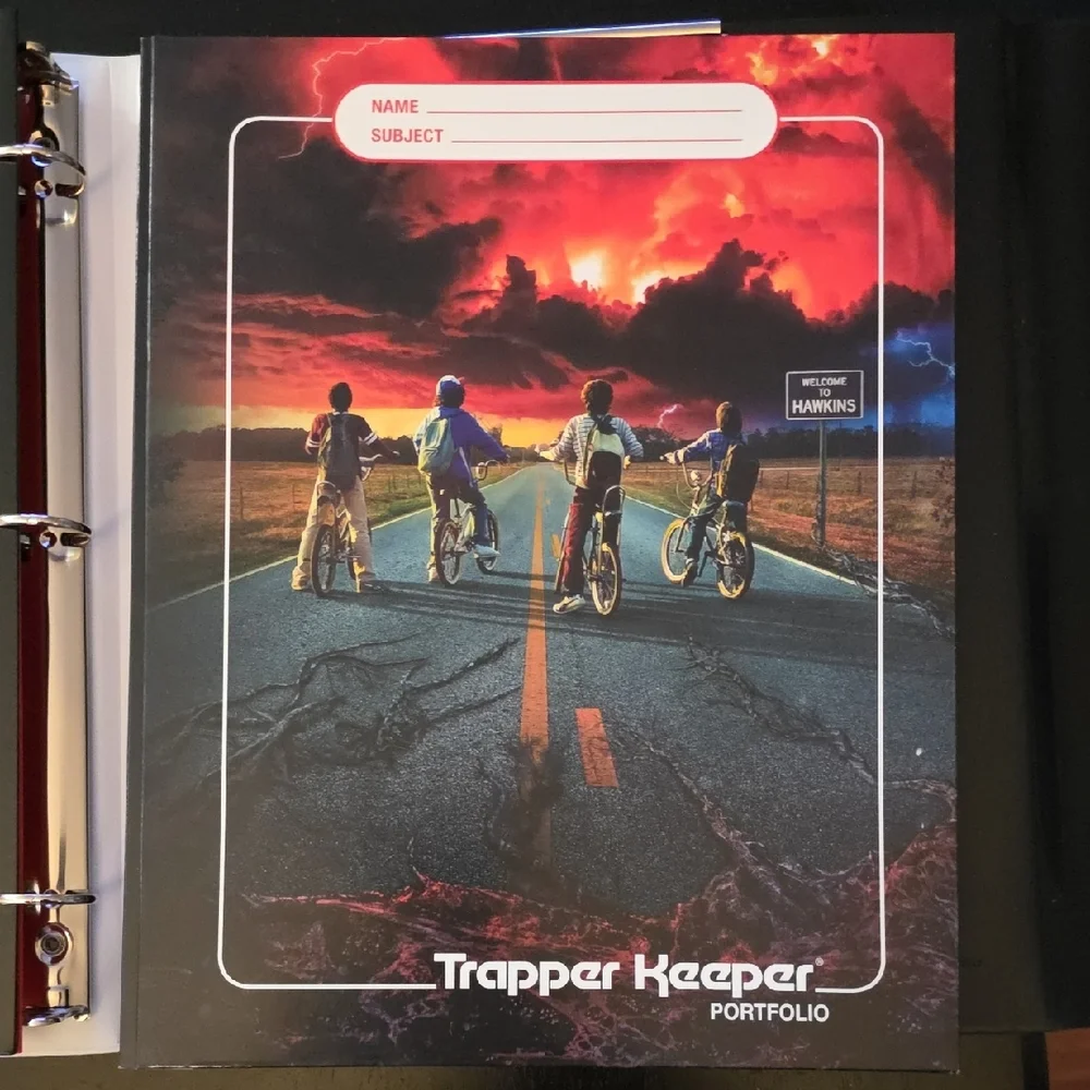 Mead Stranger Things Trapper Keeper - Black and Red